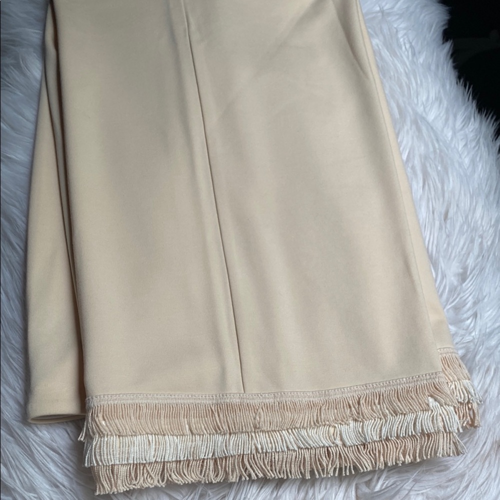 Lysse Vanilla Cream Fringe Hem Pants - Picture 2 of 11
